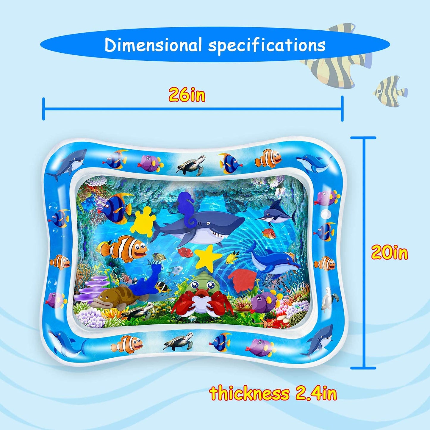 Kiddoro Baby Inflatable Water Play Mat