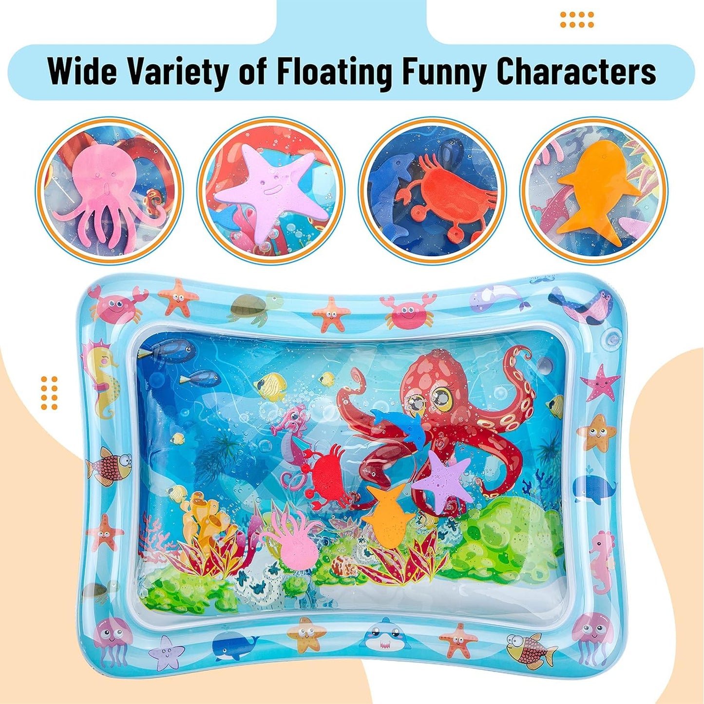 Kiddoro Baby Inflatable Water Play Mat
