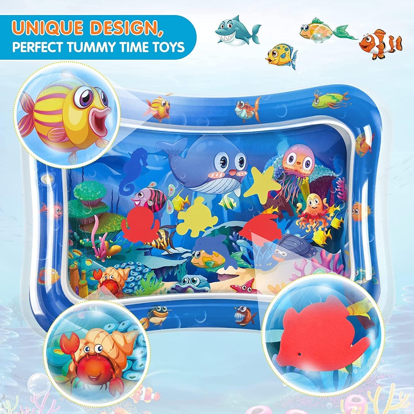Kiddoro Baby Inflatable Water Play Mat