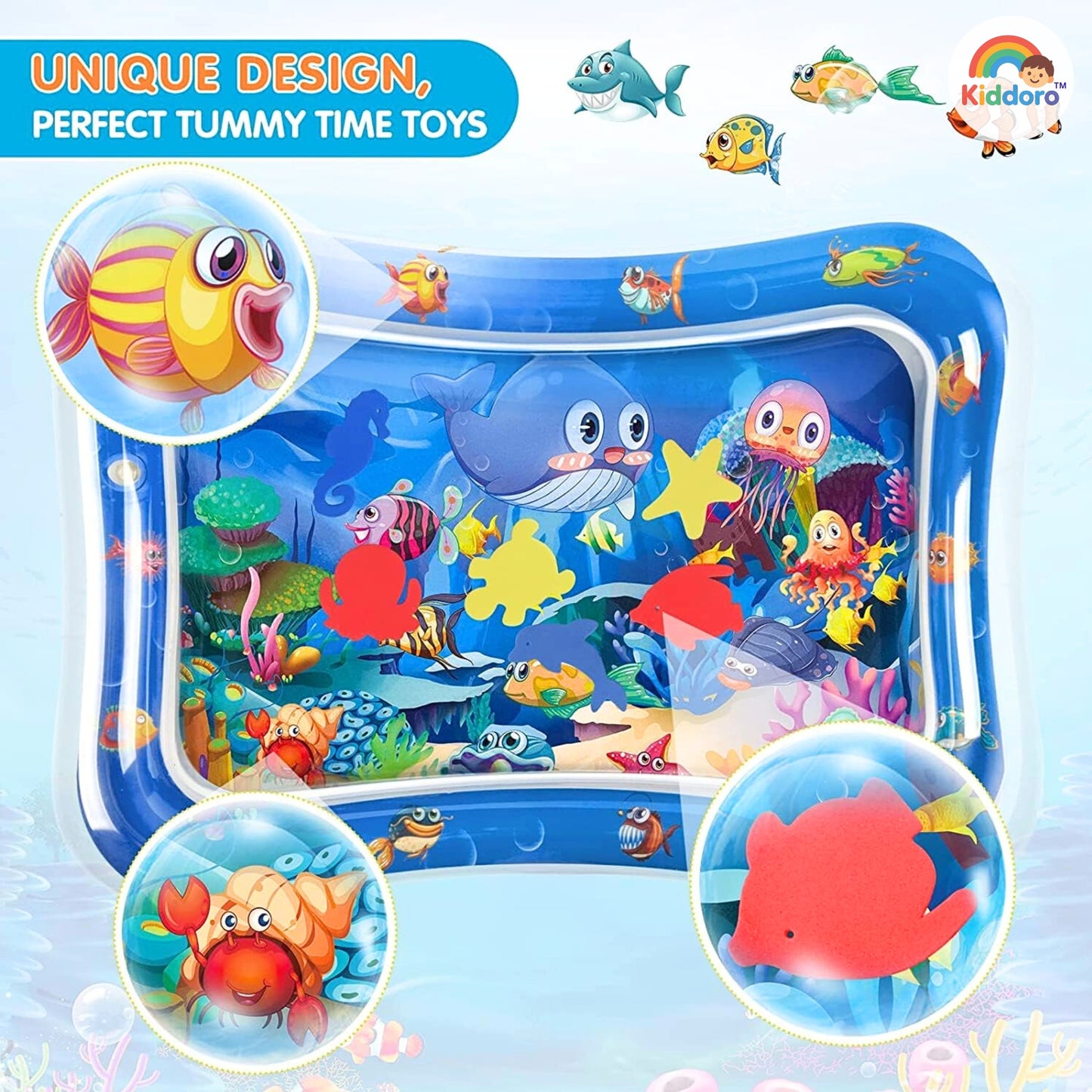 Kiddoro™- Baby Inflatable Water Play Mat